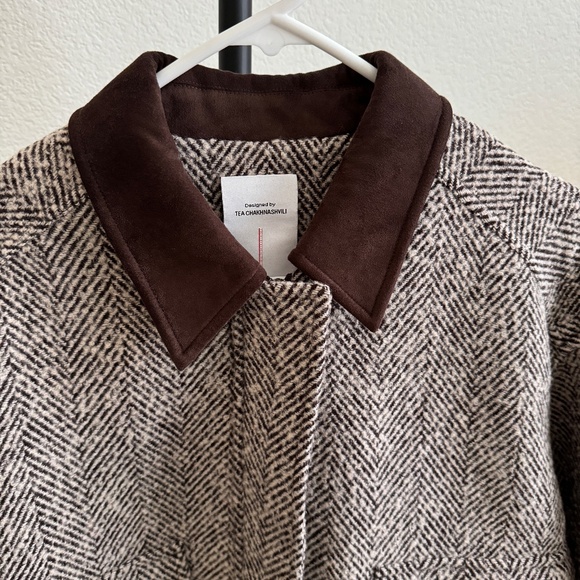 Fabrique Tweed Bomber Jacket Size S - Picture 5 of 6